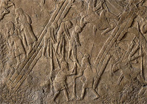(Est 2:19) The Assyrian king Sennacherib attacked Lachish in Judea in 701 BC. The attack is documented on a large relief that also shows Jewish prisoners being impaled on wooden stakes. The wall panel is in the British Museum in London.
