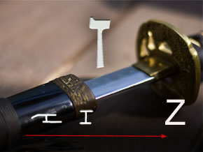 (Ps 119:49) The pictogram for Zajin is a sword, and the Latin letter Z originates from this symbol.